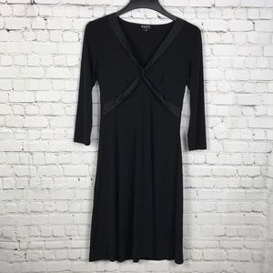 BCBG Paris M Black Jersey Dress